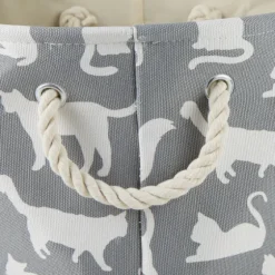 Cats Meow Round Storage Bin, 12 In.-Kirkland's Home Fashion