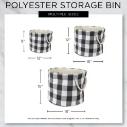 Cats Meow Round Storage Bin, 12 In.-Kirkland's Home Fashion