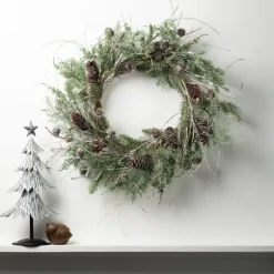 Cedar And Pinecone Branches Winter Wreath-Kirkland's Home Discount