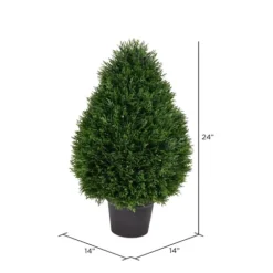 Cedar Cone Potted Topiary, 24 In.-Kirkland's Home Sale