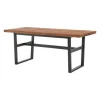 Cedar Wood And Black Metal Dining Table-Kirkland's Home Best