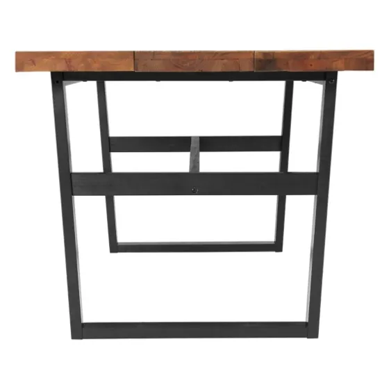 Cedar Wood And Black Metal Dining Table-Kirkland's Home Best