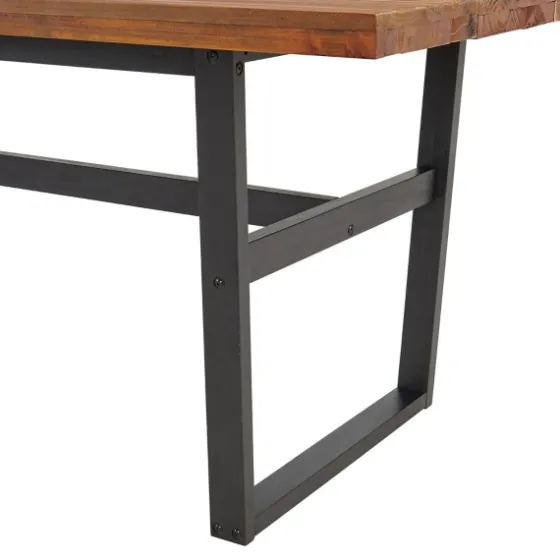 Cedar Wood And Metal Industrial 5-Pc. Dining Set-Kirkland's Home Best Sale