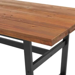 Cedar Wood And Metal Industrial 5-Pc. Dining Set-Kirkland's Home Best Sale