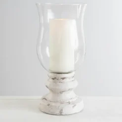Cement Pedestal Base Hurricane-Kirkland's Home Fashion