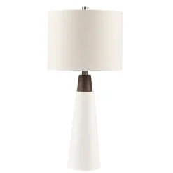 Ceramic And Wood Cone Table Lamp-Kirkland's Home Outlet