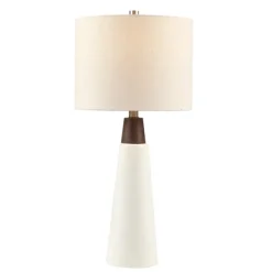 Ceramic And Wood Cone Table Lamp-Kirkland's Home Outlet