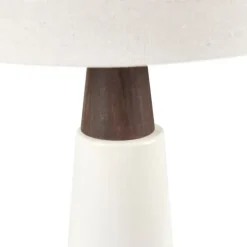 Ceramic And Wood Cone Table Lamp-Kirkland's Home Outlet