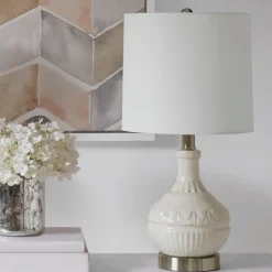 Ceramic Embossed Table Lamp-Kirkland's Home Best Sale