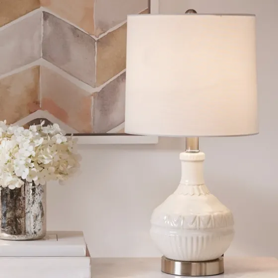 Ceramic Embossed Table Lamp-Kirkland's Home Best Sale