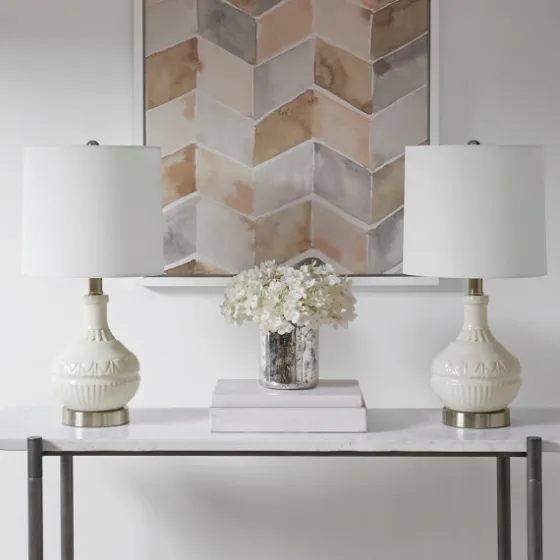 Ceramic Embossed Table Lamp-Kirkland's Home Best Sale