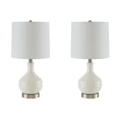 Ceramic Embossed Table Lamp-Kirkland's Home Best Sale