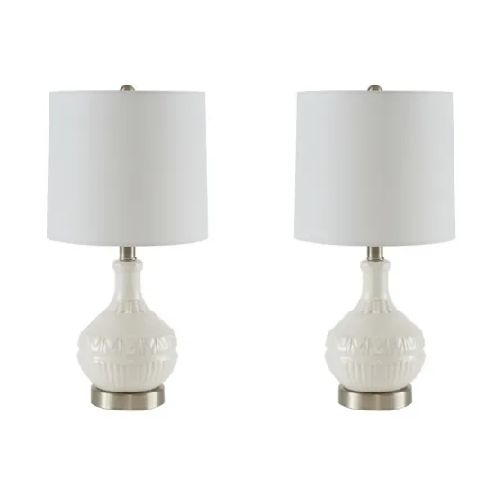 Ceramic Embossed Table Lamp-Kirkland's Home Best Sale