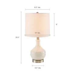 Ceramic Embossed Table Lamp-Kirkland's Home Best Sale