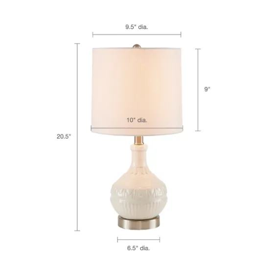 Ceramic Embossed Table Lamp-Kirkland's Home Best Sale
