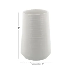 Ceramic Ribbed Vase, 9 In.-Kirkland's Home Discount