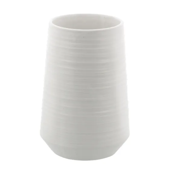 Ceramic Ribbed Vase, 7 In.-Kirkland's Home Outlet