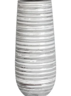 Ceramic Striped Vase-Kirkland's Home Hot