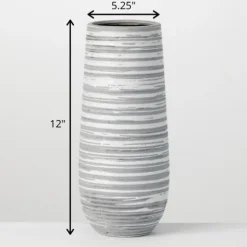 Ceramic Striped Vase-Kirkland's Home Hot