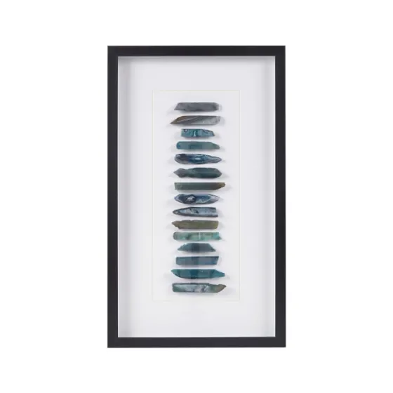 Cerulean Agate Martha Stewart Shadowbox Plaque-Kirkland's Home Cheap