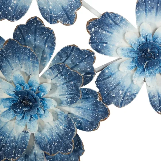 Cerulean Blossoms Ornate Wall Plaque-Kirkland's Home Shop