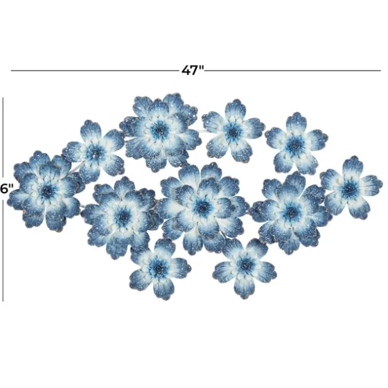 Cerulean Blossoms Ornate Wall Plaque-Kirkland's Home Shop