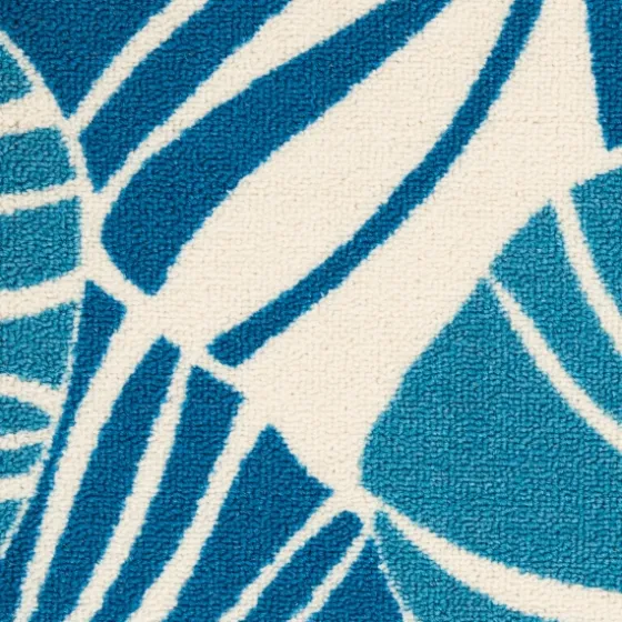 Cerulean Botanical Shells Outdoor Area Rug, 5X7-Kirkland's Home Cheap