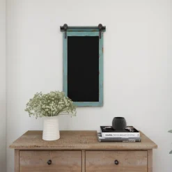 Cerulean Distressed Blackboard Wall Plaque-Kirkland's Home Cheap