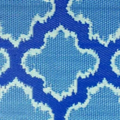 Cerulean Quatrefoil Outdoor Area Rug, 4X6-Kirkland's Home Hot