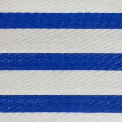 Cerulean Stripes Outdoor Area Rug, 4X6-Kirkland's Home Outlet