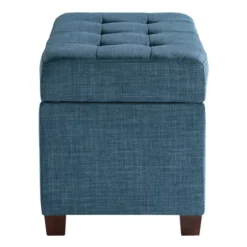 Cerulean Tufted Upholstered Storage Ottoman-Kirkland's Home Fashion