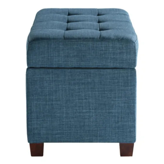 Cerulean Tufted Upholstered Storage Ottoman-Kirkland's Home Fashion