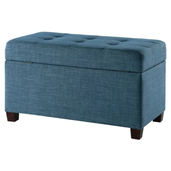 Cerulean Tufted Upholstered Storage Ottoman-Kirkland's Home Fashion