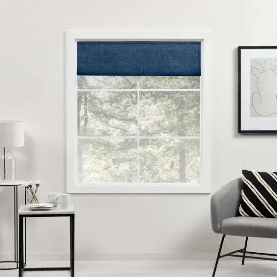 Chambray Blackout Roman Shade, 23 In.-Kirkland's Home Best