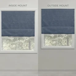Chambray Blackout Roman Shade, 23 In.-Kirkland's Home Best