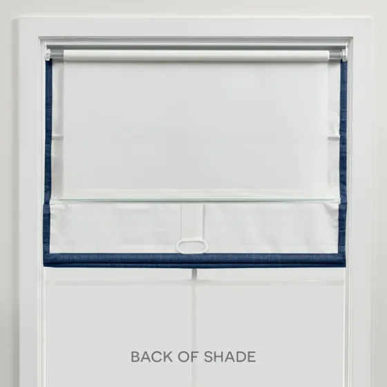 Chambray Blackout Roman Shade, 23 In.-Kirkland's Home Best