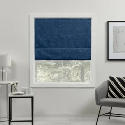 Chambray Blackout Roman Shade, 31 In.-Kirkland's Home Store