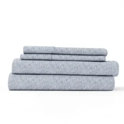 Chambray 3-Pc. Twin Sheet Set-Kirkland's Home Flash Sale
