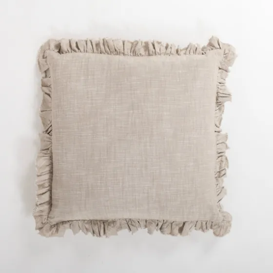 Chambray Ruffle Edge Pillow-Kirkland's Home Best