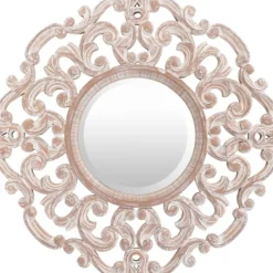 Champagne Abstract Wood Mirror-Kirkland's Home Discount