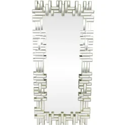 Champagne Gold Rectangular Modern Wall Mirror-Kirkland's Home Shop