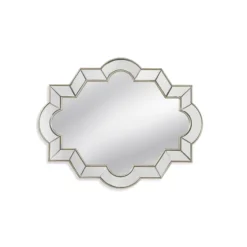 Champagne Silver Curved Frame Wall Mirror-Kirkland's Home Outlet