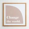 Change The World Wall Plaque-Kirkland's Home New