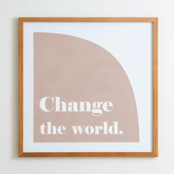 Change The World Wall Plaque-Kirkland's Home New