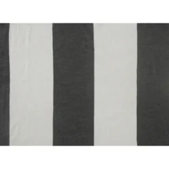 Charcoal And White Striped Cotton Throw-Kirkland's Home Discount
