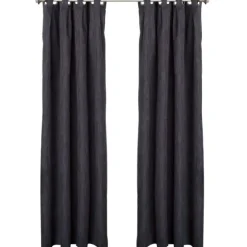 Charcoal Box Pleated Single Curtain Panel, 84 In.-Kirkland's Home Store