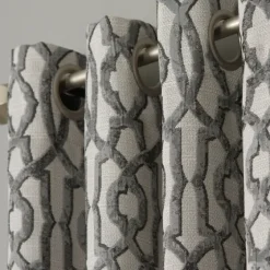 Charcoal Chenille Single Curtain Panel, 84 In.-Kirkland's Home Clearance