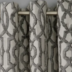 Charcoal Chenille Single Curtain Panel, 84 In.-Kirkland's Home Clearance