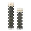 Charcoal Concrete 2-Pc. Candle Holder Set-Kirkland's Home Sale
