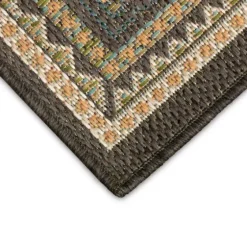 Charcoal Diamond Nile Indoor/Outdoor Runner, 1X7-Kirkland's Home Fashion